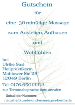 Gift voucher 30 min