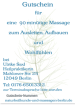 Gift voucher 90 min